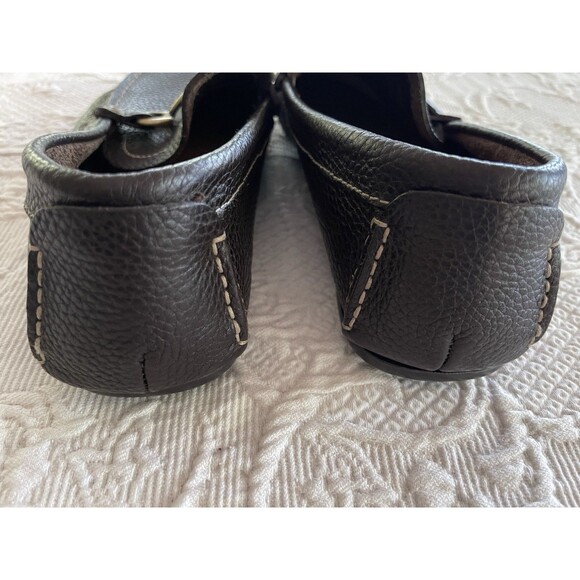 Florsheim Bit Loafers Dark Brown Pebbled Leather Drivers Shoe Mens 10.5 EEE main image 12